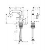 Hansgrohe Tecturis S Jednouchwytowe baterie umywalkowe Fine z CoolStart Czarny Matowy 73323670 chrom